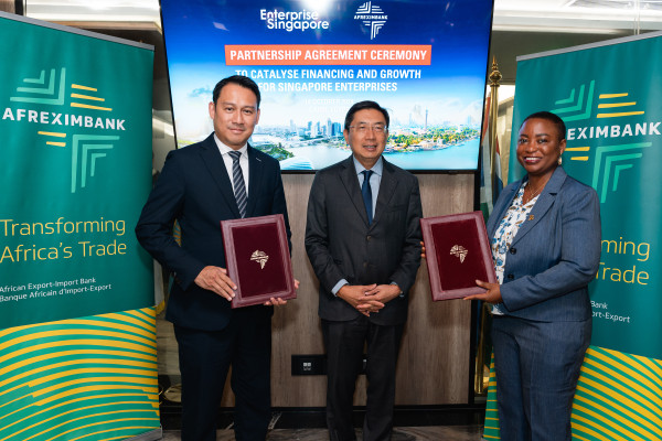 Enterprise Singapore et la Banque Africaine d’Import-Export (Afreximbank) unissent leurs forces pour stimuler le financement des entreprises singapouriennes présentes en Afrique