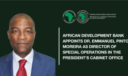 Le Groupe de la Banque africaine de développement a nommé M. Emmanuel Pinto Moreira au poste de directeur des opérations spéciales au sein du Cabinet du Président