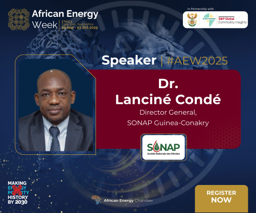 African Energy Week (AEW) 2025 mettra en avant les opportunités offertes par la Guinée avec la participation du directeur général de la Société nationale des pétroles de Guinée (SONAP)