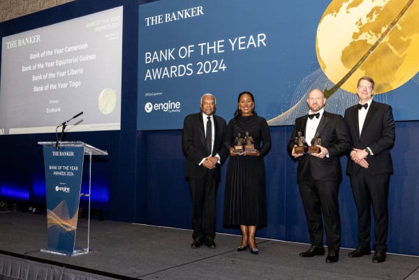 Quatre filiales de Ecobank sacrées Banque de l’année lors des ‘Bank of the Year Awards 2024’ décernés par The Banker