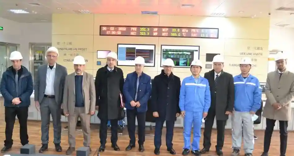 Une vue de la visite d’Abderrahim EL HAFIDI, DG de l’ONEE à la centrale de Jerada